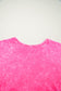 Rose Red Mineral Wash Cotton Short Set