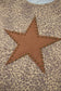Khaki Leopard Retro Studded Star Patch Loose Tee