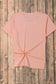 Pink Summer Food Bow Crawfish Printed T Shirt
