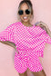 Brown Checkered Top and Short Casual 2pcs Set