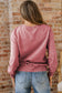 High-rise saved by grace Letter Embroidery Mineral Wash Loose Sweatshirt