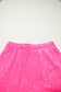 Rose Red Mineral Wash Cotton Short Set