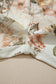 Beige Vintage Style Floral Print High Waist Wide Leg Jeans