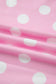 Pink Polka Dot Contrast Edge Casual Short Set