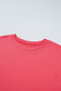 Coral Paradise Drop Shoulder Loose Casual T Shirt Mini Dress