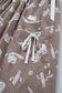 Khaki Western Cactus Cowgirl Hat Boot Printed Vintage Drawstring Jogger Pants