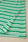 Green Stripe Collared V Neck Short Sleeve T Shirt Midi Dress with Pockets