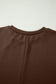 Red Sandalwood Solid Color Long T Shirt Dress with Slits