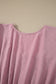 Pink Plus Size Swiss Dot Short Sleeve Smocked High Waist Flowy Midi Dress