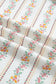 Multicolour Floral Print Contrast Ribbon Bow Lace Trim Square Neck Mini Dress