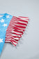Stars & Stripes Mineral Wash Ruffle Sleeve Top
