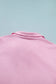 Pink Solid Color Sleeveless Zipper Tank and Skort Set