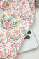 Pink Floral Print Tassel Tie V Neck Scalloped Detail Loose Mini Dress