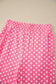 Blue Polka Dot Print Slim Tank Loose Pants 2pcs Outfit