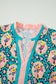 Green Leopard Floral Short Dress