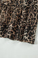 Brown Leopard Print Long Sleeve Short Shift Dress
