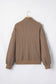 Casual Solid Color Textured Snap Button Collared Baggy Top