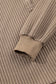 Casual Solid Color Textured Snap Button Collared Baggy Top