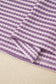 Brown Stripe Breathable Textured Knit Short 2pcs Set