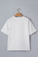 Sail Blue Color Block Chest Pocket Patched Casual Short Sleeve Top