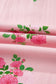 Pink Notched Neck Flutter Short Sleeve Floral Print Maxi Dress