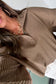 Casual Solid Color Textured Snap Button Collared Baggy Top