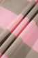 Pink Stripe Striped Colorblock Patch Pocket Split Hem Oversized Long Sleeve Sweatshirt