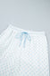 Pink Polka Dot Patchwork Colorblock Long Sleeve Casual Two Piece Pants Set