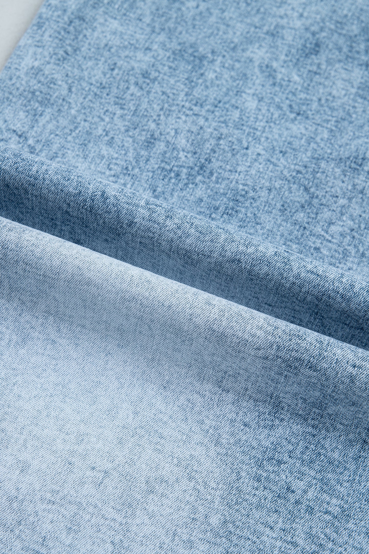 Beau Blue Frayed Studded Detail Wide Leg Pocketed Jeans
