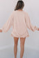 Jet Stream Corded Lantern Sleeve Top High Waist Ruffled Mini Skort Set