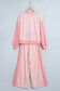 Red Color Block Plaid Patchwork Long Sleeve Pullover Wide Leg Pant Set