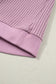 Casual Solid Color Textured Snap Button Collared Baggy Top