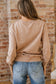 High-rise saved by grace Letter Embroidery Mineral Wash Loose Sweatshirt
