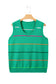 White Stripe Round Neck Knitted Sweater Tank