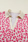 Khaki V Neck Collar Leopard Printed 2pcs Short Set
