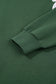 Blackish Green Striped Bow Graphic Oversized Sweatshirt
