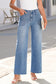 Ashleigh Blue Daily Fashion Straight Leg Mid-rise Shift Jeans