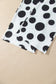 Khaki Polka Dot Long Sleeve Top Drawstring Relaxed Pants Set