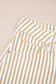 Khaki Stripe Casual Barrel Jeans