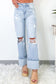 Beau Blue Light Wash Distressed Straight Jeans