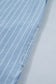 Sky Blue Stripe Buttoned Back T-Shirt Denim Mini Dress