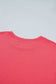 Coral Paradise Drop Shoulder Loose Casual T Shirt Mini Dress
