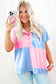 Mint Green Two Tone Half Buttons Collared T Shirt