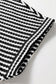 Brown Stripe Breathable Textured Knit Short 2pcs Set