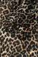 Brown Leopard Print Long Sleeve Short Shift Dress