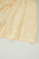 White Exposed Seam Detail Polka Dot Loose Tee Drawstring Shorts Set