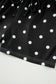 White Exposed Seam Detail Polka Dot Loose Tee Drawstring Shorts Set
