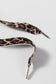 Dark Khaki Leopard Drawstring Pullover Hoodie and High Waist Pants Corduroy Suit
