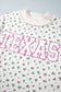 Apricot Floral Print Texas Long Sleeve Ribbed Neck Tunic Plus Size Sweatshirt
