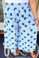Brown Polka Dot Elastic Waist Wide Leg Plus Size Pants
